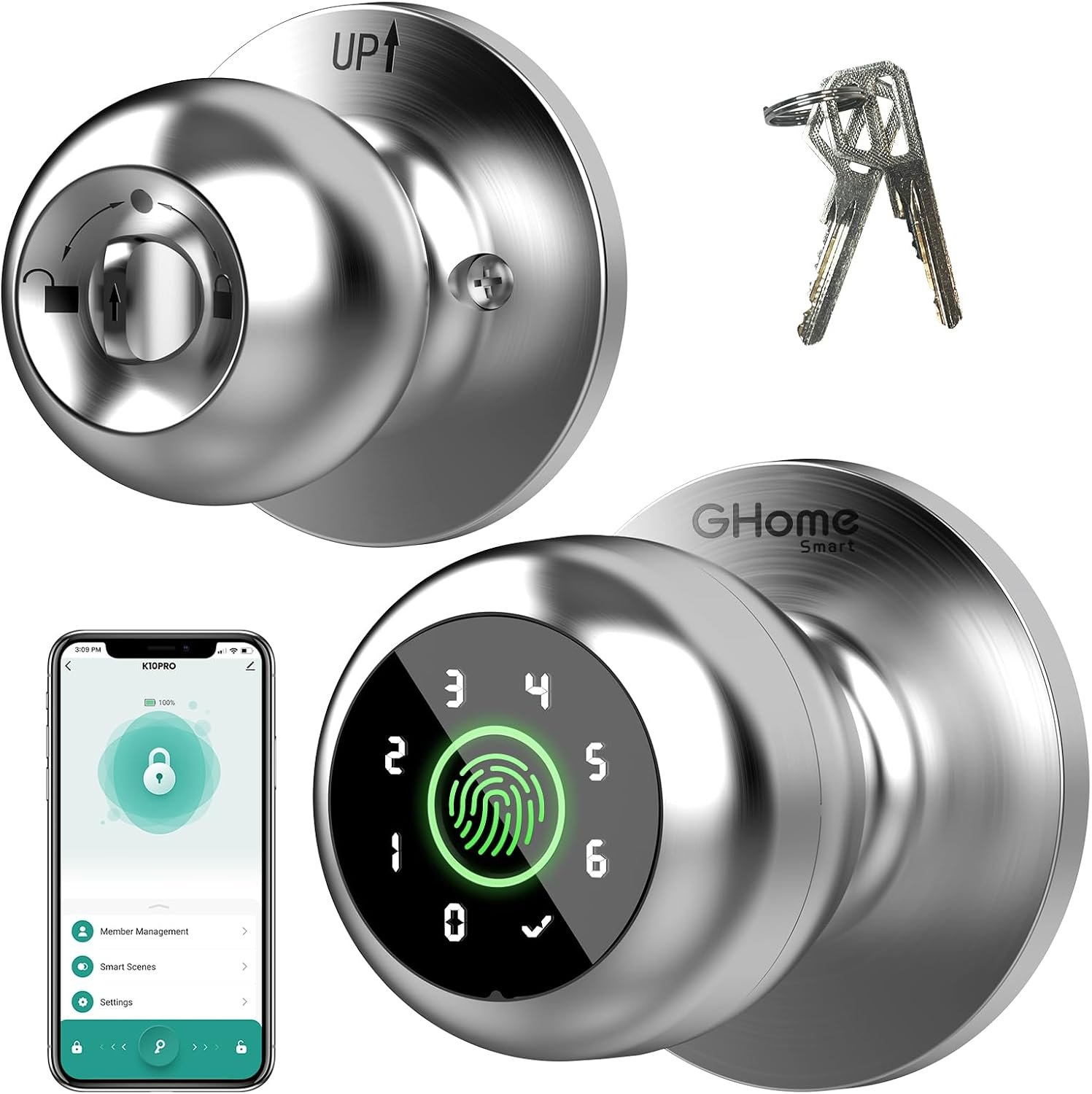 GHome Smart Fingerprint Door Lock: A Practical Guide to 4-in-1 Keyless Entry, App Control, and Auto-Locking